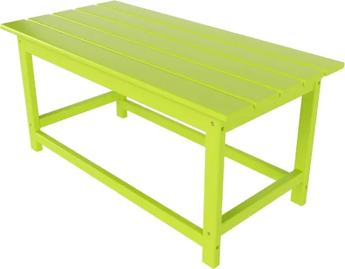 Vista 14 de HDPE Laguna Outdoor Poly Adirondack Mesa de centro color marrón oscuro