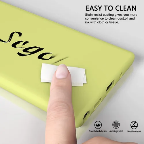 Vista 3 de Diseñada para Galaxy Note 10 Plus, goma de gel de silicona líquida a prueba de golpes, cojín de forro de tela de microfibra suave compatible