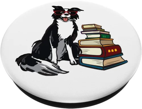 Vista 2 de Border Collie PopSockets Grip and Stand for Phones and Tablets