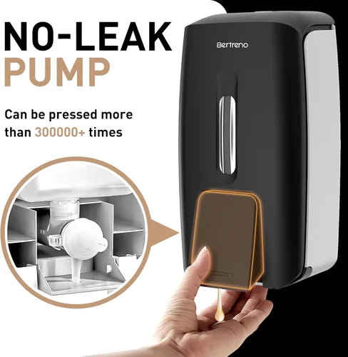 Vista 5 de Dispensador de jabón comercial de montaje en pared, dispensador de jabón de manos de 27.1 fl oz, dispensador de desinfectante de manos líquido