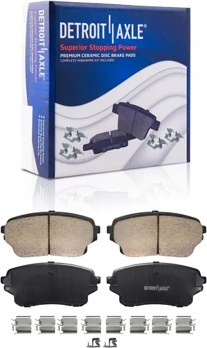 Vista 18 de Detroit Axle - Pastillas de freno traseras para Toyota Prius 2012-2015 Prius Plug-In 2017-2018 Corolla iM 2016 Sion iM 2011-2017 Lexus CT200h