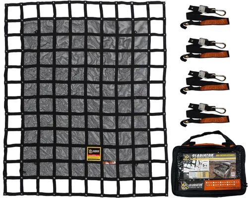 Vista 12 de RED DE CARGA GLADIATOR - Red de carga resistente - (WLL): 1,500 lbs - Accesorio para camioneta - Portador de carga - Organizador de camión