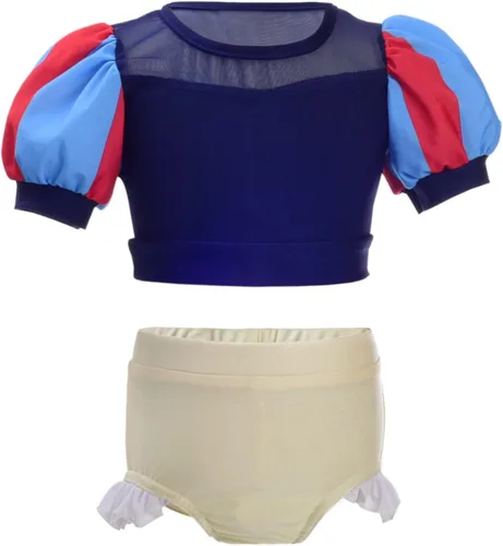 Vista 7 de Dressy Daisy Traje de baño de 2 piezas para niñas, princesa, traje de baño de natación con falda Estilo b