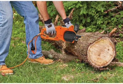 Vista 5 de BLACK+DECKER Motosierra eléctrica BECS600 de 8 amperios y 14 pulgadas
