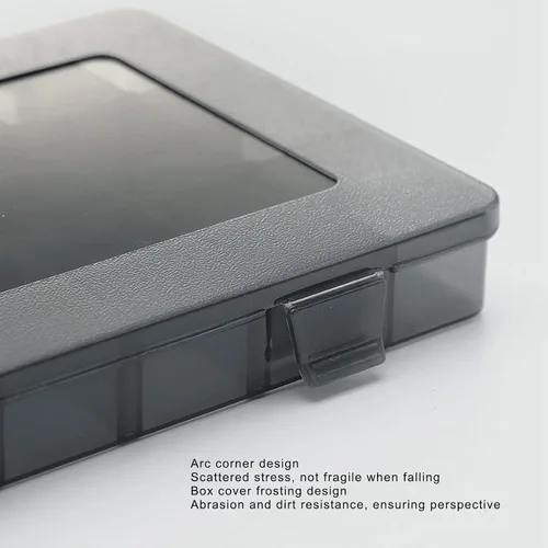 Vista 8 de Caja organizadora de herramientas, organizador de piezas pequeñas, caja organizadora de clasificación transparente de 15 rejillas con divisor