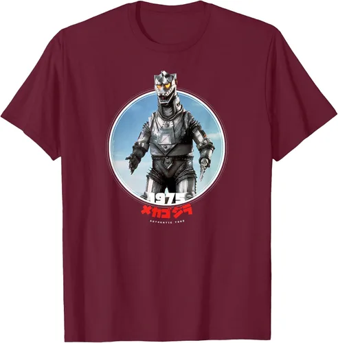 Vista 66 de Godzilla Mechagodzilla 1975 Icons of Toho T-Shirt Asphalt Grey