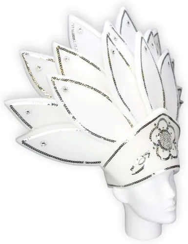 Vista 103 de Foam Party Hats: Feathers Princess Crown – Handmade Fancy Feather Crown for Weddings, Parties & Costumes