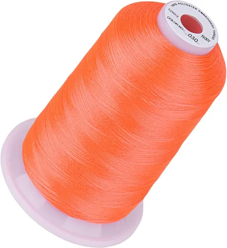 Vista 11 de Simthread 5500 yardas de hilo de bordar, 5000M de alto rendimiento 40WT 100% hilo de poliéster – 170+ colores vívidos, clasificado de alta velocidad