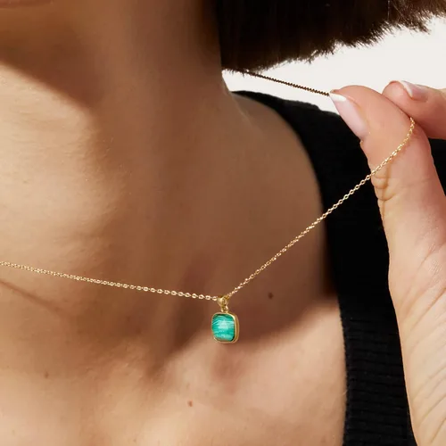 Vista 3 de KissYan Healing Crystal Necklace, 14K Gold Plated Natural Energy Stone Pendant Necklace Reiki Quartz Amethyst Citrine Gemstone Spiritual Jewelry