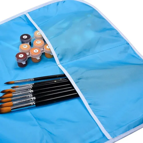 Vista 3 de Mudder - Delantal de pintura artística para niños, 2 piezas, resistente al agua