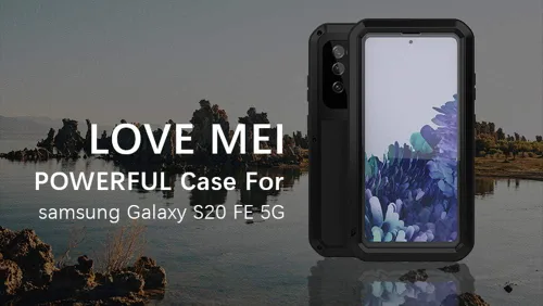 Vista 7 de LOVE MEI Funda protectora de cuerpo completo para Samsung Galaxy S20 FE 5G, deportes al aire libre, militar, resistente, impermeable, a prueba