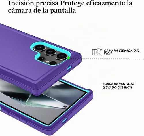 Vista 5 de ONOLA Funda para Samsung Galaxy S25 Ultra con protector de pantalla HD [no compatible con S25 / S25 Plus], funda para teléfono Samsung S25 Ultra