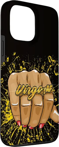 Vista 3 de iPhone 13 Pro Max Virgo AF - Anillo de astrología de cumpleaños para mujer, signo del zodiaco, funda Virgo