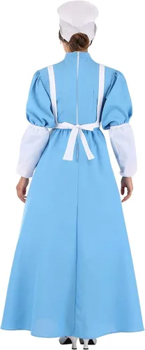 Vista 3 de Disfraz de Clara Barton para mujer