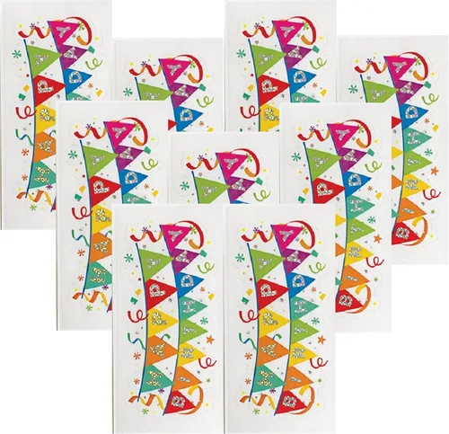 Vista 14 de Paper House Productions Paquete de 3 hojas de calcomanías de cumpleaños de 2 x 4 pulgadas para manualidades, álbumes de recortes y coleccionismo