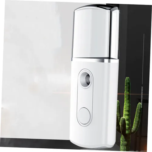 Vista 6 de Beavorty 2 unids compacto mano máquina de pulverización facial nanómetro spray agua reabastecedor humidificador facial blanco para mujeres niñas