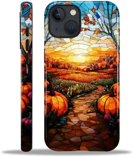 Vista 112 de Funda para iPhone 13 iPhone 14, a prueba de golpes, funda protectora híbrida de 2 capas, doble protección contra caídas, antiarañazos, diseño