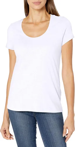 Vista 6 de Nautica Camiseta Easy Comfort para mujer, cuello redondo, súper suave, 100% algodón, color liso