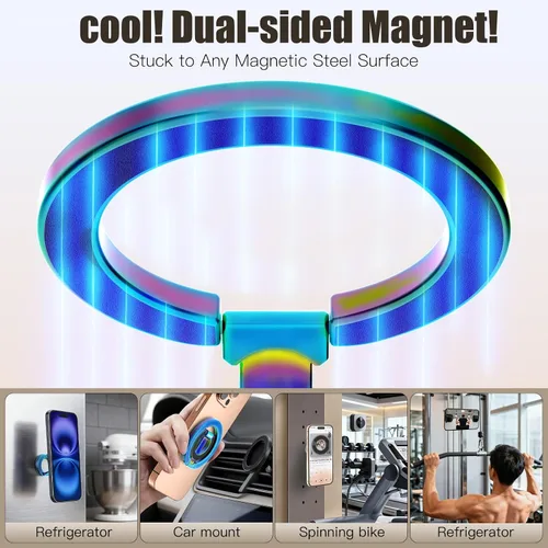 Vista 3 de Anillo magnético para teléfono MagSafe compatible con iPhone Samsung