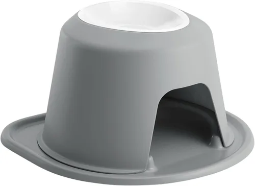 Vista 14 de WeatherTech Sistema de Alimentación Elevada Individual para Mascotas con Cuencos de Plástico para Perros/Gatos - Soporte Alto de 3 Pulgadas Gris