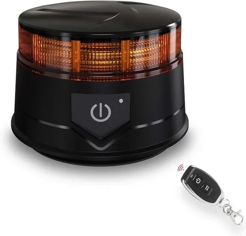 Vista 11 de Agrieyes Clase I Gran Luz de Baliza LED de 6.6 Pulgadas, 80W, Luces de Advertencia y Precaución Automáticas Sensibles a la Luz, Luces Ámbar2