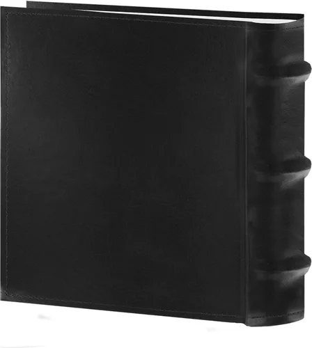 Vista 3 de Pioneer Photo Albums Álbum de fotos de cuero regenerado europeo de 100 bolsillos para impresiones de 4 x 6 pulgadas, color negro