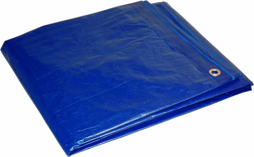 Vista 14 de Dry Top - Lona de poliéster multiusos de resistencia mediana, 5 x 7 pies, azul