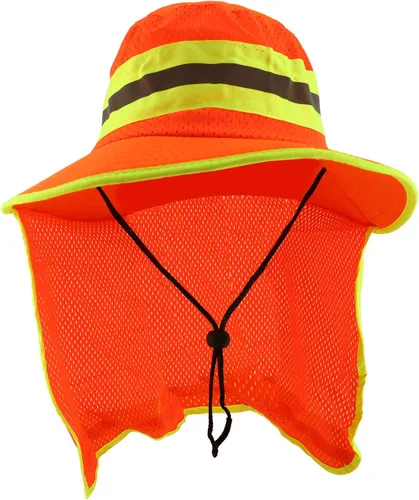 Vista 2 de Trendy Apparel Shop - Sombrero de malla reflectante color neón