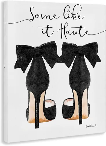 Vista 2 de Stupell Industries A algunos les gusta Haute Zapatos De Tacón Negro