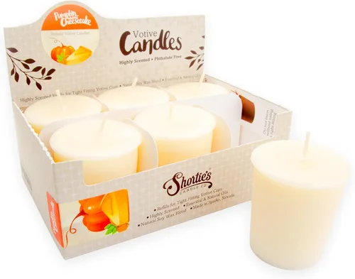 Vista 9 de Apple Harvest - Velas votivas de soja, perfumadas con aceites de fragancia naturales, 6 repuestos de velas votivas naturales beige, colección