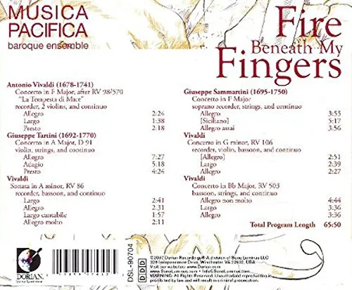Vista 2 de Fire Beneath My Fingers Concertos By Vivaldi