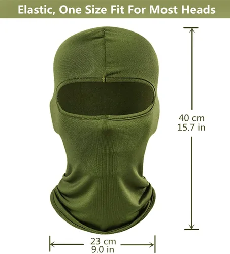 Vista 8 de Pasamontañas de esquí, máscara de cabeza completa, resistente al viento, protección UV, para deportes al aire libre, bufanda de esquí, gorra