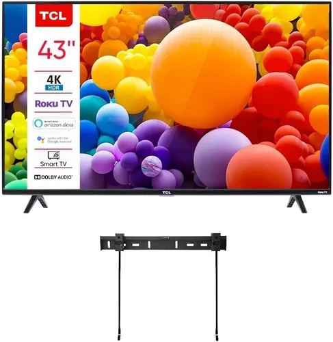 Vista 7 de TCL Televisor inteligente Roku LED FHD 1080p de la Serie 3 Clase de 32 pulgadas + Soporte de pared Wi-Fi de banda dual compatible con AirPlay Alexa