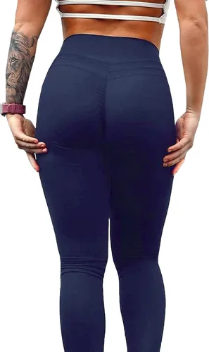Vista 4 de Aoxjox Leggings de entrenamiento de cintura alta para mujer, con control de abdomen, pantalones de yoga suaves y suaves de 26 pulgadas
