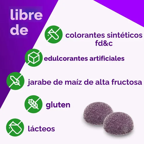 Vista 6 de vitafusion Suplemento de goma de glicinato de magnesio, 100 mg por porción apoya la relajación muscular (1) para mujeres y hombres adultos, sabor a