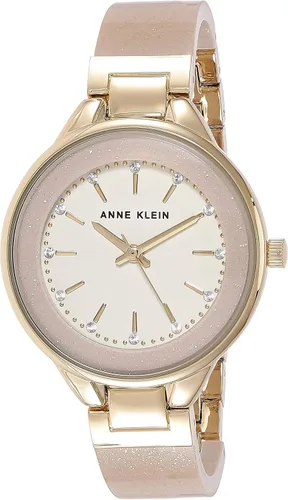 Vista 7 de Anne Klein Reloj de pulsera de resina acentuada con cristal prémium para mujer