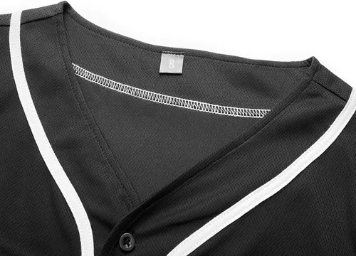 Vista 3 de babyhealthy Camiseta de béisbol para niños, con botones, estilo hip hop, personalizada, para niños y niñas