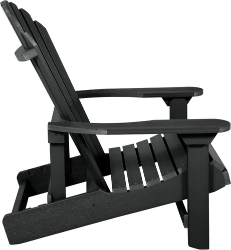 Vista 7 de Highwood Hamilton Adirondack - Silla plegable y reclinable, King Negro