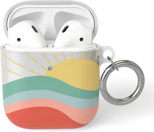 Vista 12 de Casely Funda AirPods 1 y 2 Beatles Paseo nocturno Abbey Road