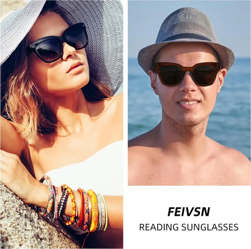 Vista 3 de Lentes de sol bifocales para mujeres y hombres, a la moda, cuadrados, para lectura de sol, lentes de lectura UV400 al aire libre superior 0 fuerza