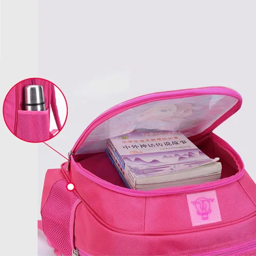 Vista 4 de YQSGT Mochila rosa para niñas mochila para niños y niñas bolsa escolar de dibujos animados bolsa de viaje escolar Style-1 L Viajar