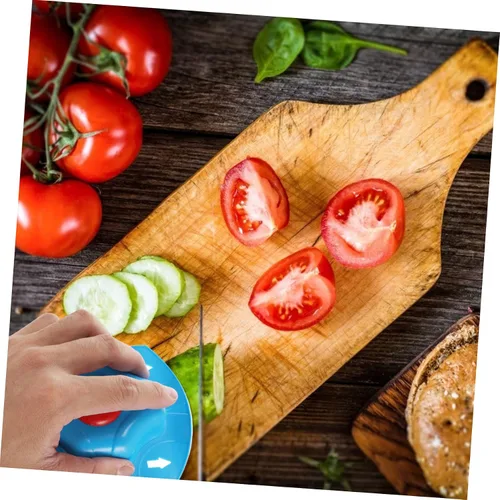 Vista 6 de Cabilock Protectores de dedos para cortar práctico soporte de seguridad alimentaria para verduras, frutas, carnes al azar