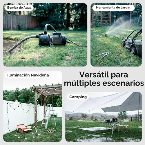 Vista 9 de WELKIN Caja Eléctrica Resistente para Exteriores (15.3 * 8.9 * 5.4 pulgadas), Cubierta de Cable de Extensión Impermeable Resistente a la Intemperie
