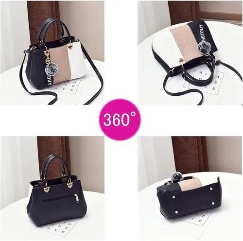 Vista 2 de Bolsos de mano para mujer, bolsos de mano de piel sintética para mujer