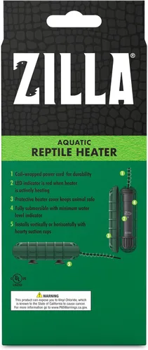 Vista 9 de Zilla Calentador de reptiles acuáticos, totalmente sumergible, apagado automático, para terrarios de hasta 40 galones Calentador de acuario