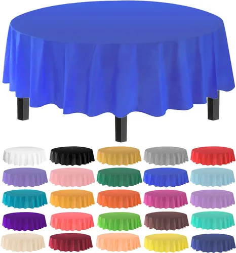 Vista 8 de allgala Juego de 12 manteles de plástico premium para mesa, desechables - 54 x 108 pulgadas - Impermeable, resistente a manchas, fácil de limpiar