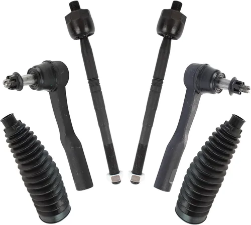 Vista 306 de TRQ Kit de dirección delantera con barra de acoplamiento de fuelle de piñón y cremallera compatible con Toyota Echo 2000-2005