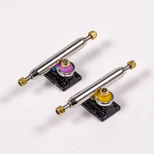 Vista 5 de Camiones de dedo RACOFSB con cojinetes de uretano mejorados y pivot cup, ancho de 34 mm y 32 mm, Kingpin normal (negro, 32 mm)