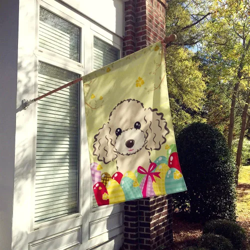 Vista 833 de Caroline's Treasures BB1923GF Bandera decorativa para jardín con diseño de Border Collie, para caza de huevos de Pascua, para jardín, jardín, patio
