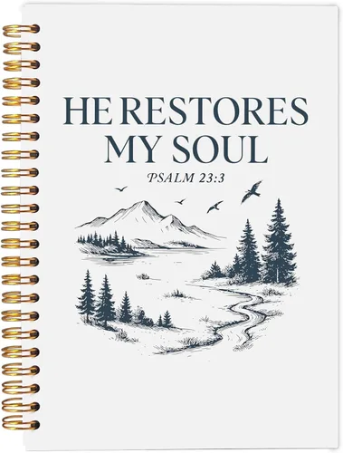 Vista 9 de Faith Can Move Mountains - Cuaderno cristiano - Regalos cristianos inspiradores para mujeres, cuadernos de diario bíblico para tomar notas, cuaderno
